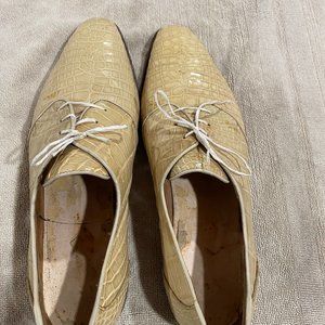 Belvedere Genuine AlligatorTan Oxford